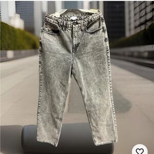 Woman’s Good American Jeans 90s Relaxed Y2K  12/31 Charcoal Black USA 32”Waist